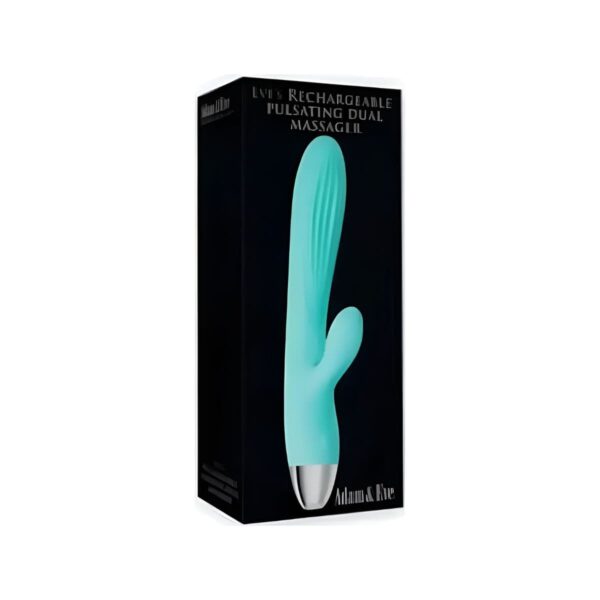 ADAM & EVE MASAJEADOR DUAL PULSANTE RECARGABLE DE EVE